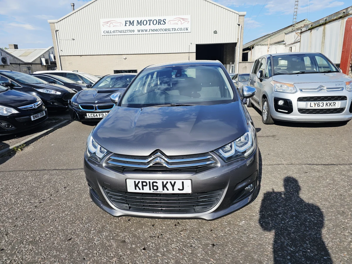 57k Miles! 2016 Grey Citron C4 BlueHDi Flair , 1.6L Diesel.MOT April 2027.£20 Tax.5Dr. FSH.Ulez free £4995
